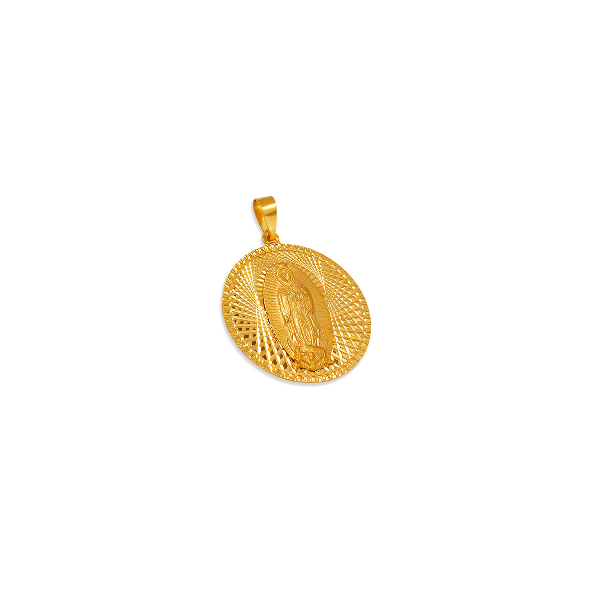 14K Gold Virgencita Pendant