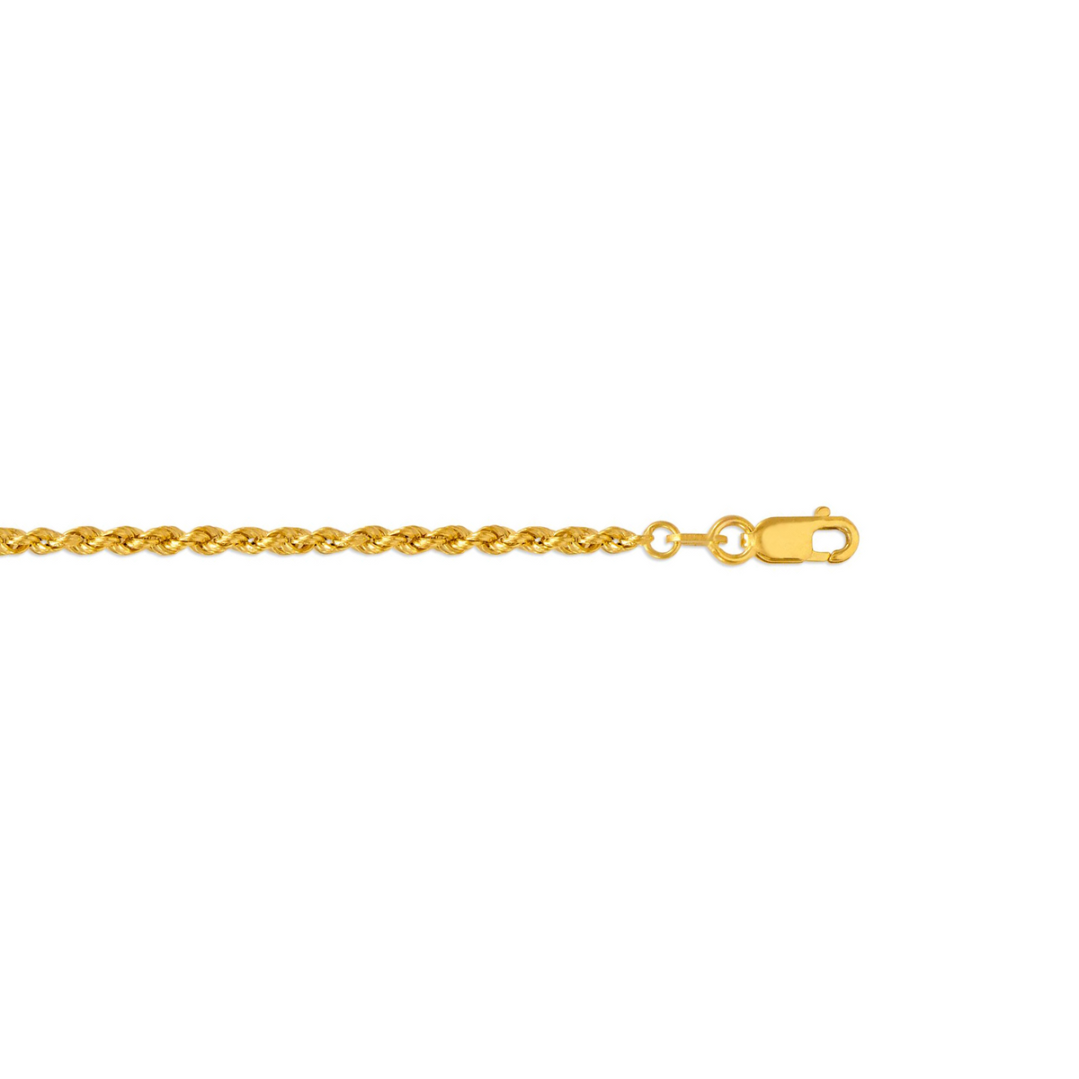 14K Gold Rope Chain 2MM (Hollow)