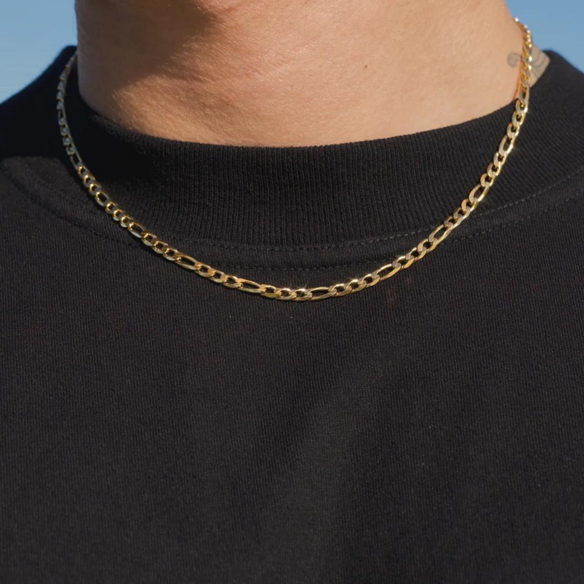 14K Gold Figaro Chain 4MM