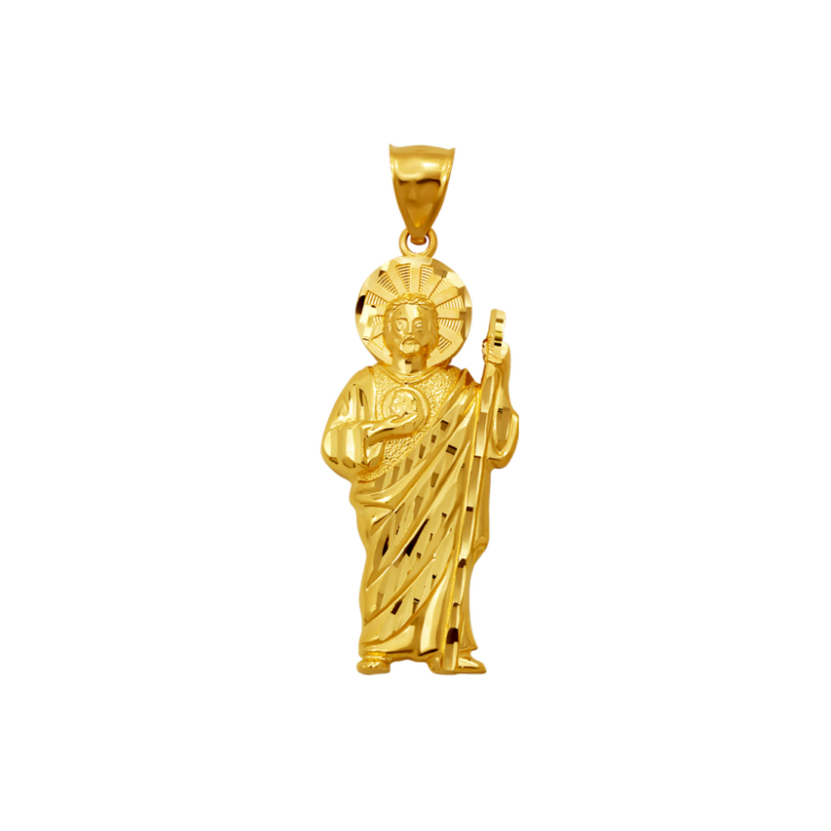 14K Gold San Juditas Pendant