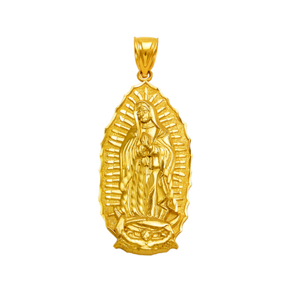 14K Gold Virgencita Pendant