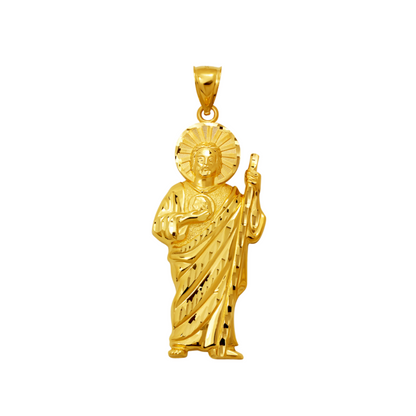 14K Gold San Juditas Pendant