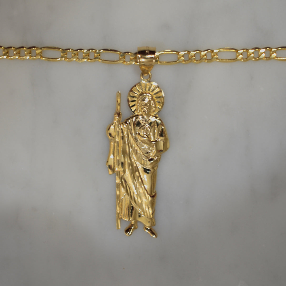 14K Gold San Juditas Chain Set