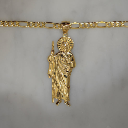 14K Gold San Juditas Chain Set